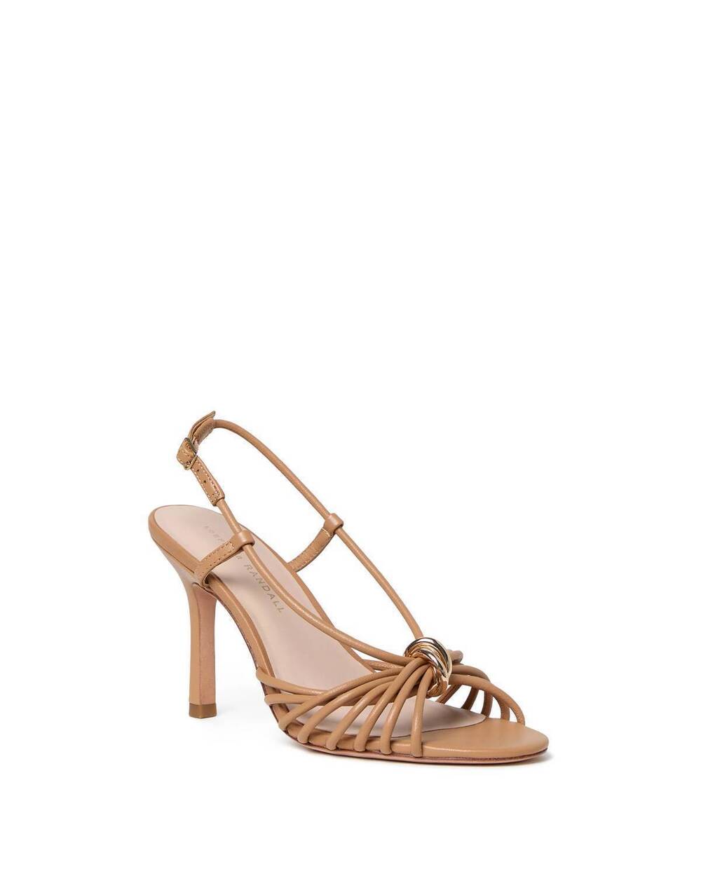 NEW LOEFFLER RANDALL women's mareka strappy heels in dune